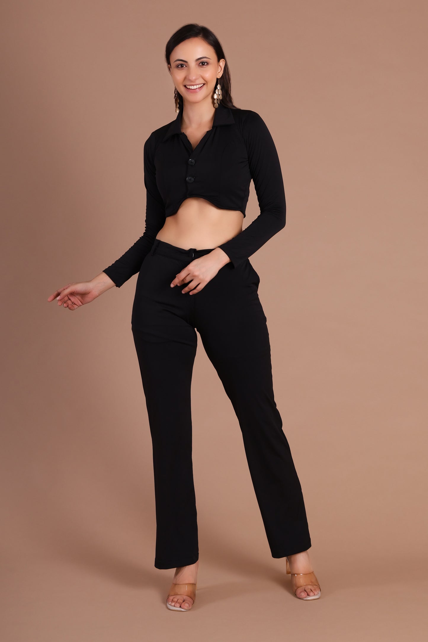 Black Collar Co-ord