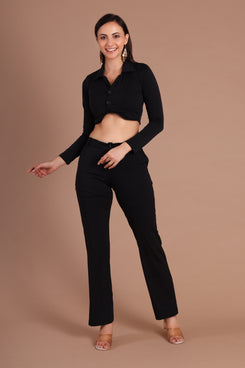 Black Collar Co-ord