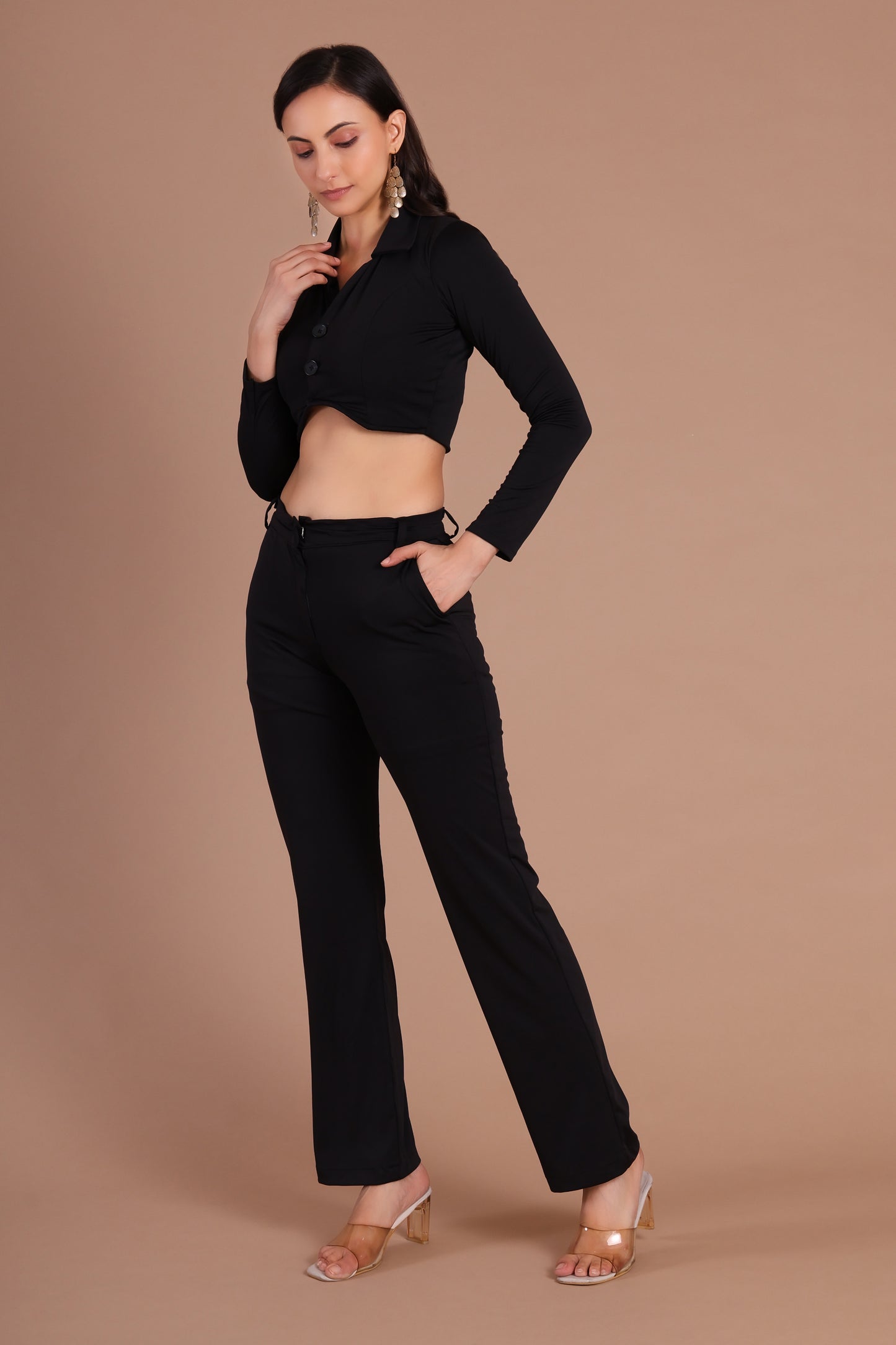 Black Collar Co-ord