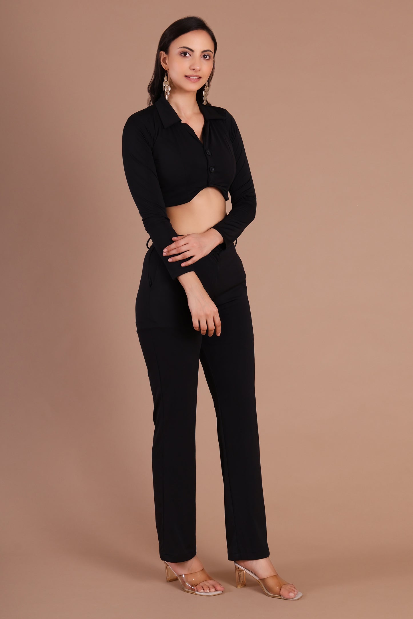 Black Collar Co-ord