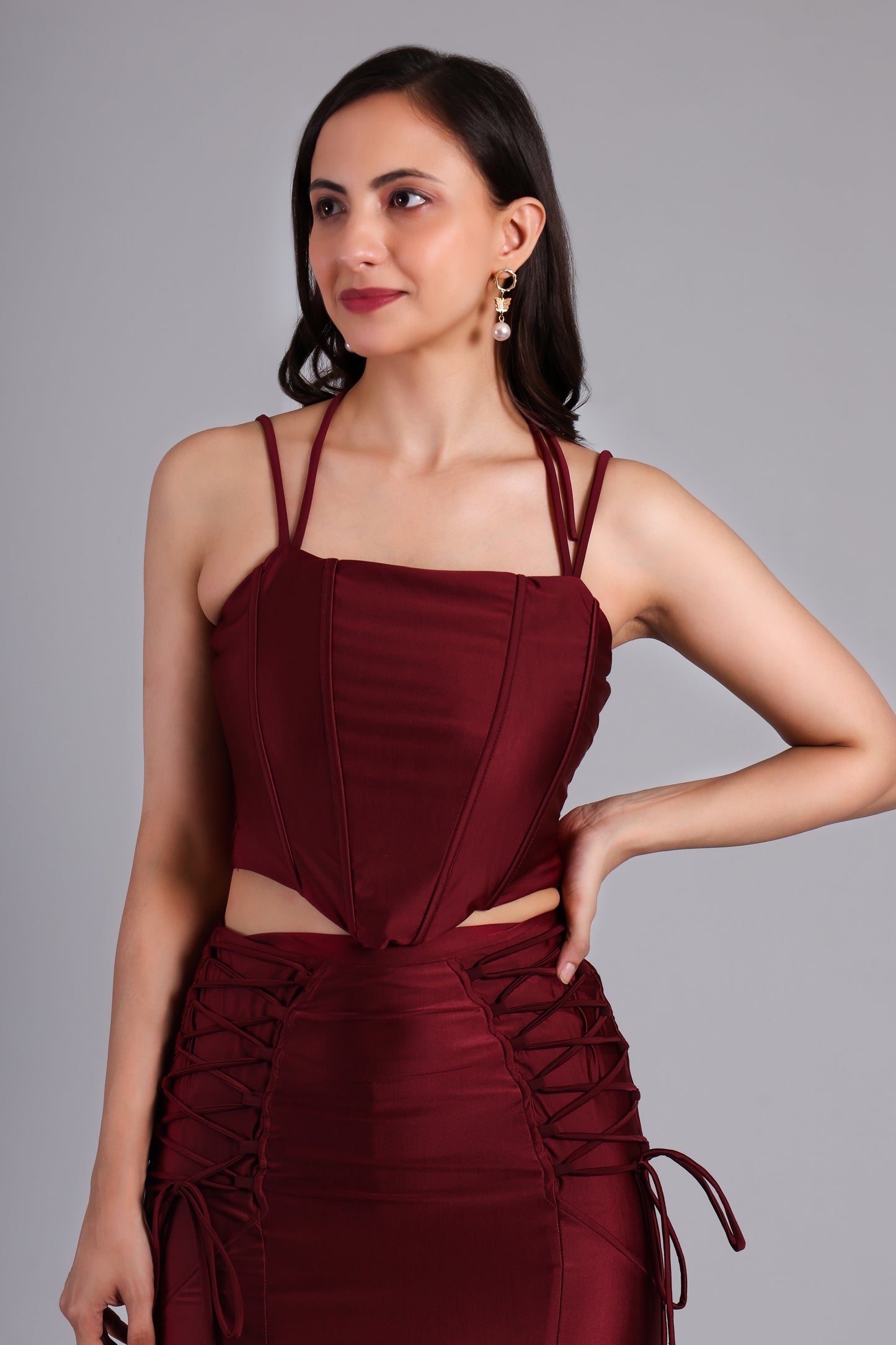 Wine Knot Co-ord