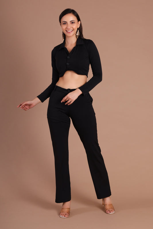 Black Collar Co-ord