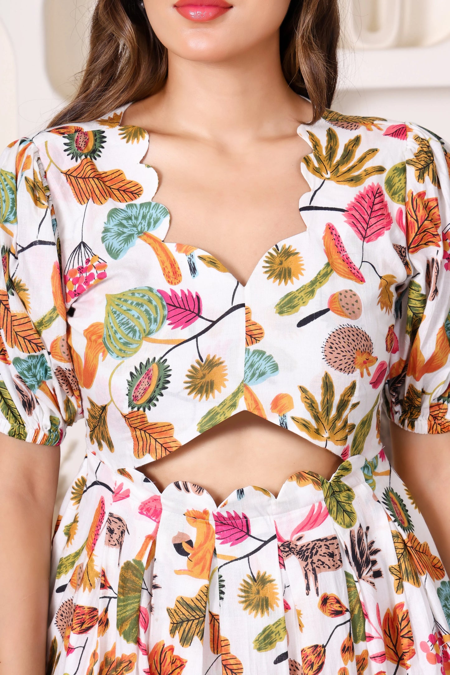 Boho Bloom Cut-Out Maxi Dress