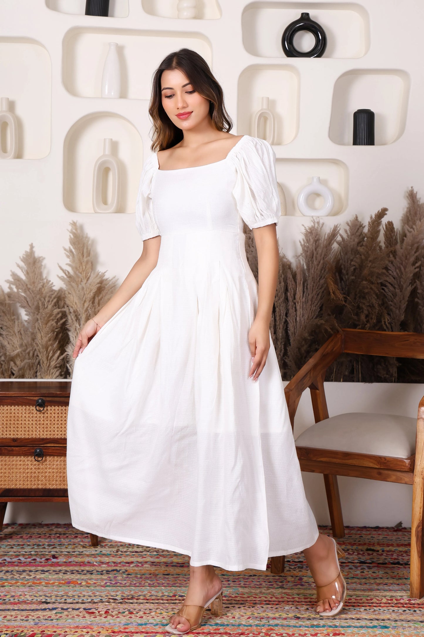 Moonlight Pleats Dress