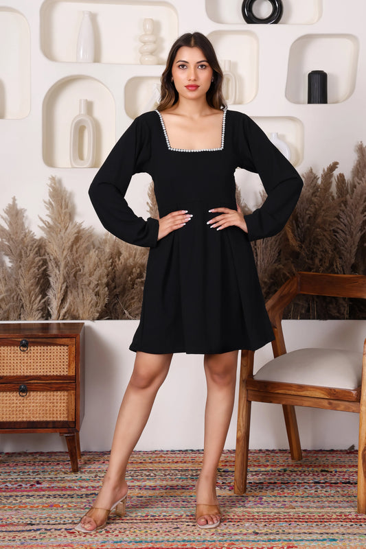 The Classic Pearl Trim Dress