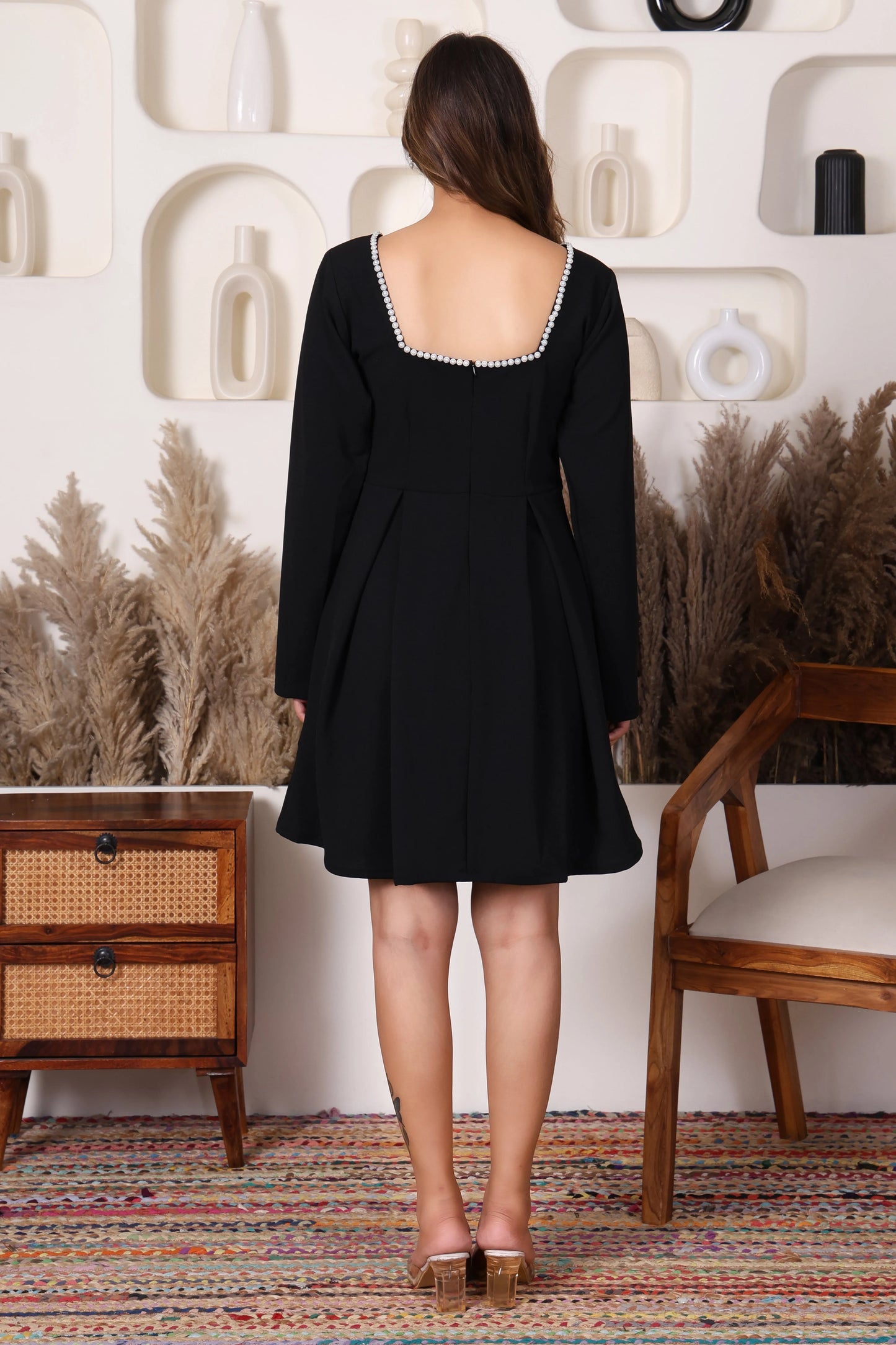 The Classic Pearl Trim Dress