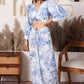 Blue Toile Print Co-ord Set
