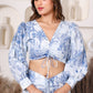 Blue Toile Print Co-ord Set